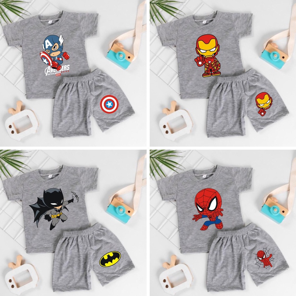 ➫ใหม่ล่าสุด✦➤ ACRER RAINBOW SET / BOYS CLOTHING SET 1-7 YEARS "SUPERHEROES" W45 ✴รีบซื้อกัน