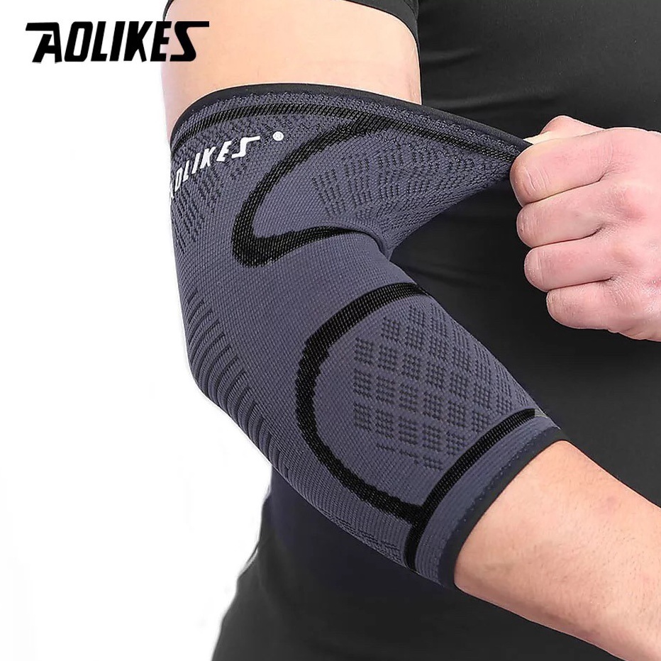 SIKU วัน .. 7547 Aolikes Elbow Sleeves Sleeve Wrap Pad Elbow Hand Protector Deck - L, Black