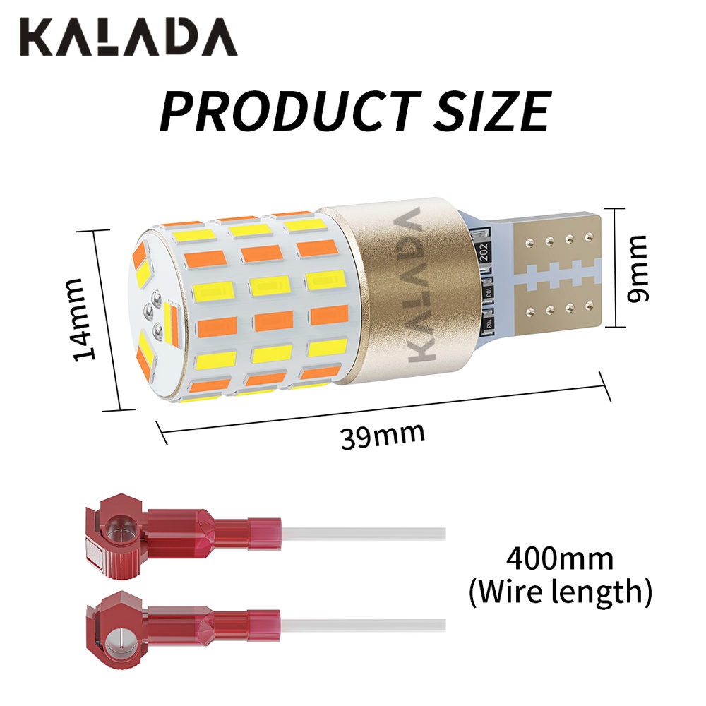 หลอดไฟตัดหมอก LED T15 W16W สําหรับจอดรถมอเตอร์ไซค์ 2 ชิ้น - รูปที่ 2