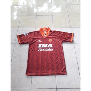 เสื้อกีฬาแขนสั้น ลายทีม Jersey ROMA 1999