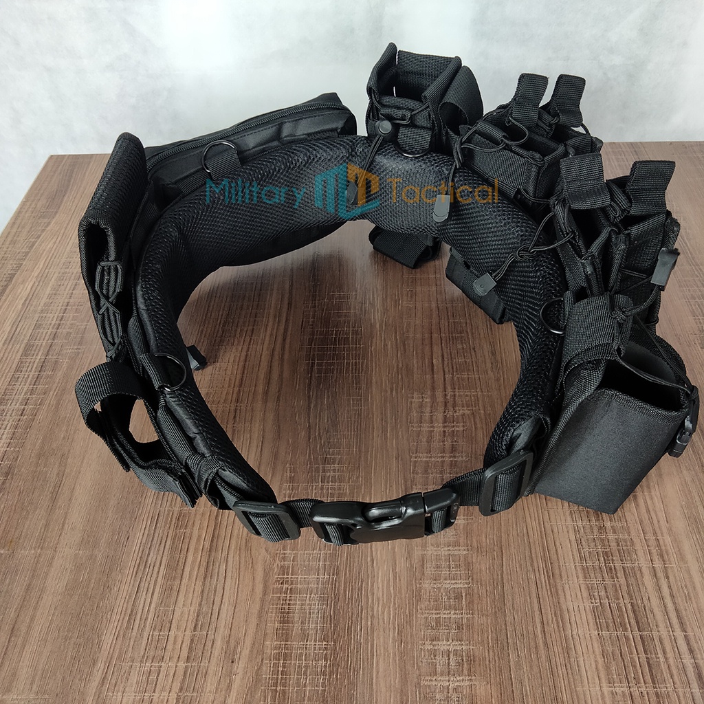ชุดคู่ยุทธวิธี | การมีเพศสัมพันธ์ของจู่โจม | ข้อต่อมัลติฟังก์ชั่น | Warbelt Tactical Kopel Set สีดํา