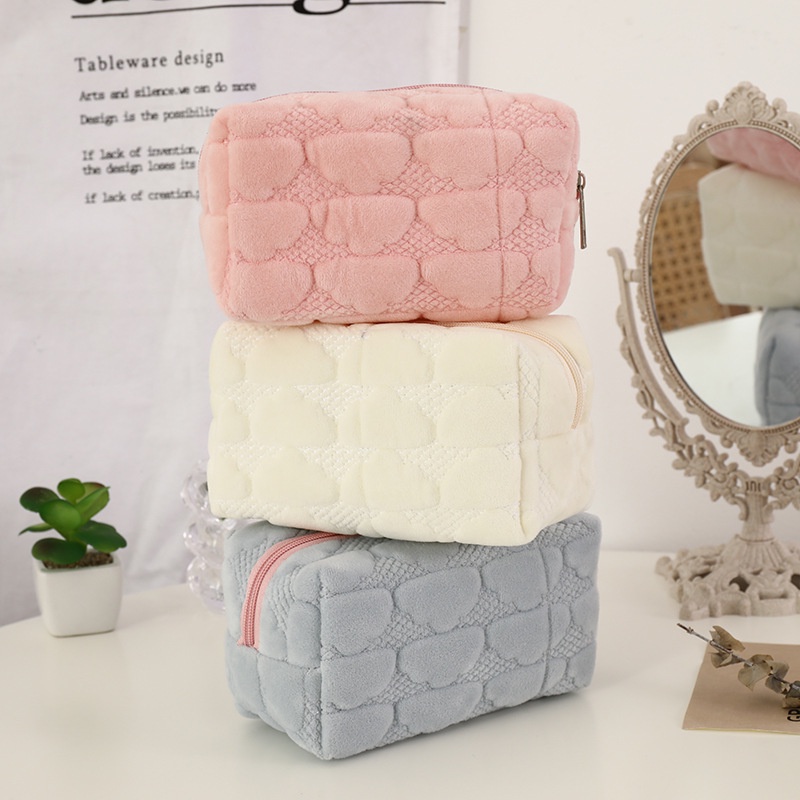 Soft Cloud Cosmetic Bag/Cloud Motif Cosmetic Bag