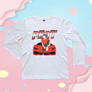 เสื้อยืดแขนยาว พิมพ์ลายการ์ตูน DHOT DESIGN "PEOT" พรีเมี่ยม สําหรับเด็ก