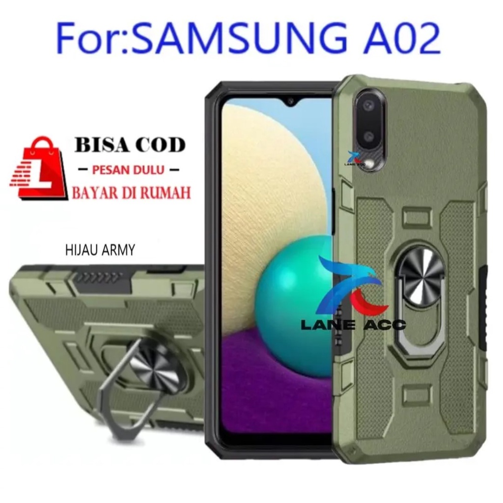 SAMSUNG A02 CASE ROBOT HIT EYE RING-CASING HARD CASE-STANDING ROBOT