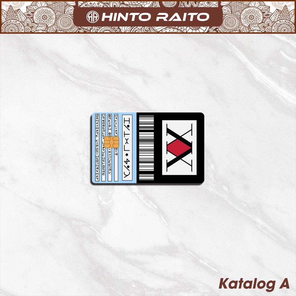 Hunter X Hunter Card ATM Card Sticker - Flazz Vinyl Emoney Skin Card Sticker