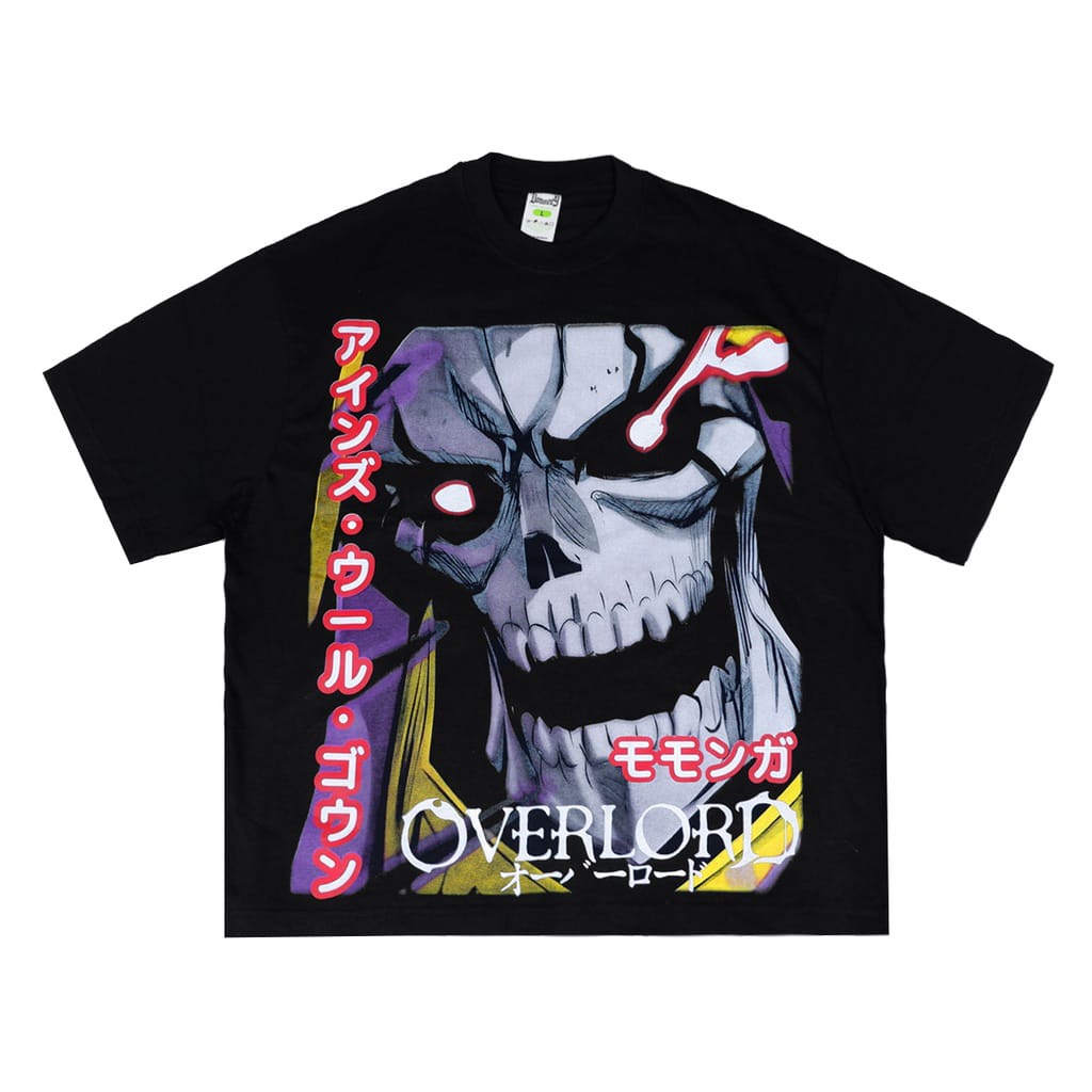 Overlord ANIME เสื้อยืด OVERSIZE หน้าจอขนาดใหญ่พิมพ์ KAOS OVERLORD BAJU OVERLORD OVERSIZE เสื้อยืดขน