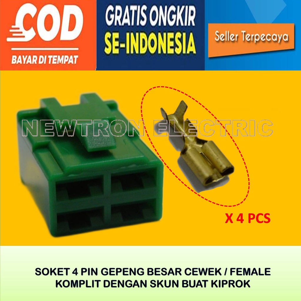 ต้นฉบับ YAMAHA 4 PIN CDI SOCKET NYLON MATERIAL UNIVERSAL 4 PIN MOTORCYCLE KIPROK SOCKET