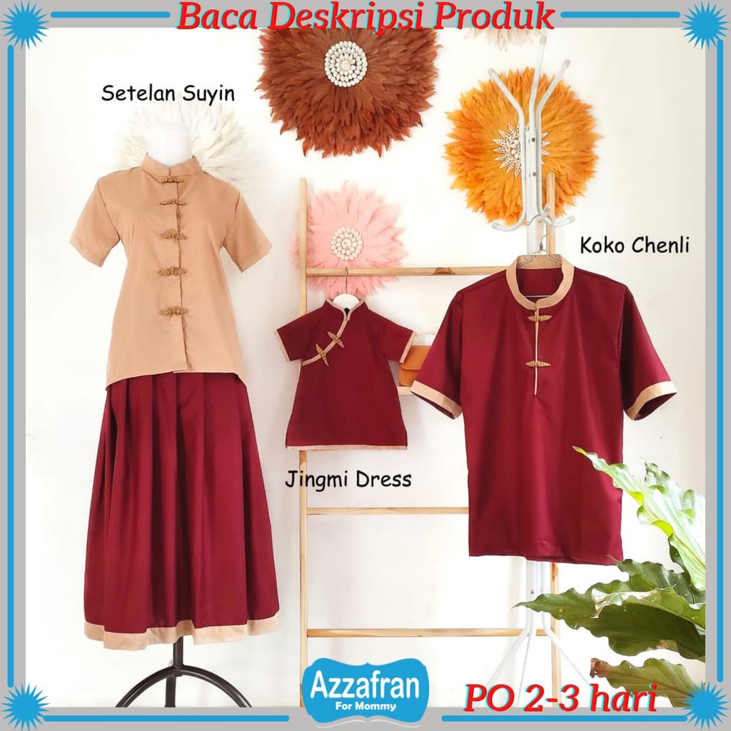 ชุดเดรส Suyin & Jingmi | ชุดเดรสกี่เพ้าสําหรับเด็กผู้หญิงและผู้ใหญ่ | ขนาดเซี่ยงไฮ้ | ชุดตรุษจีน