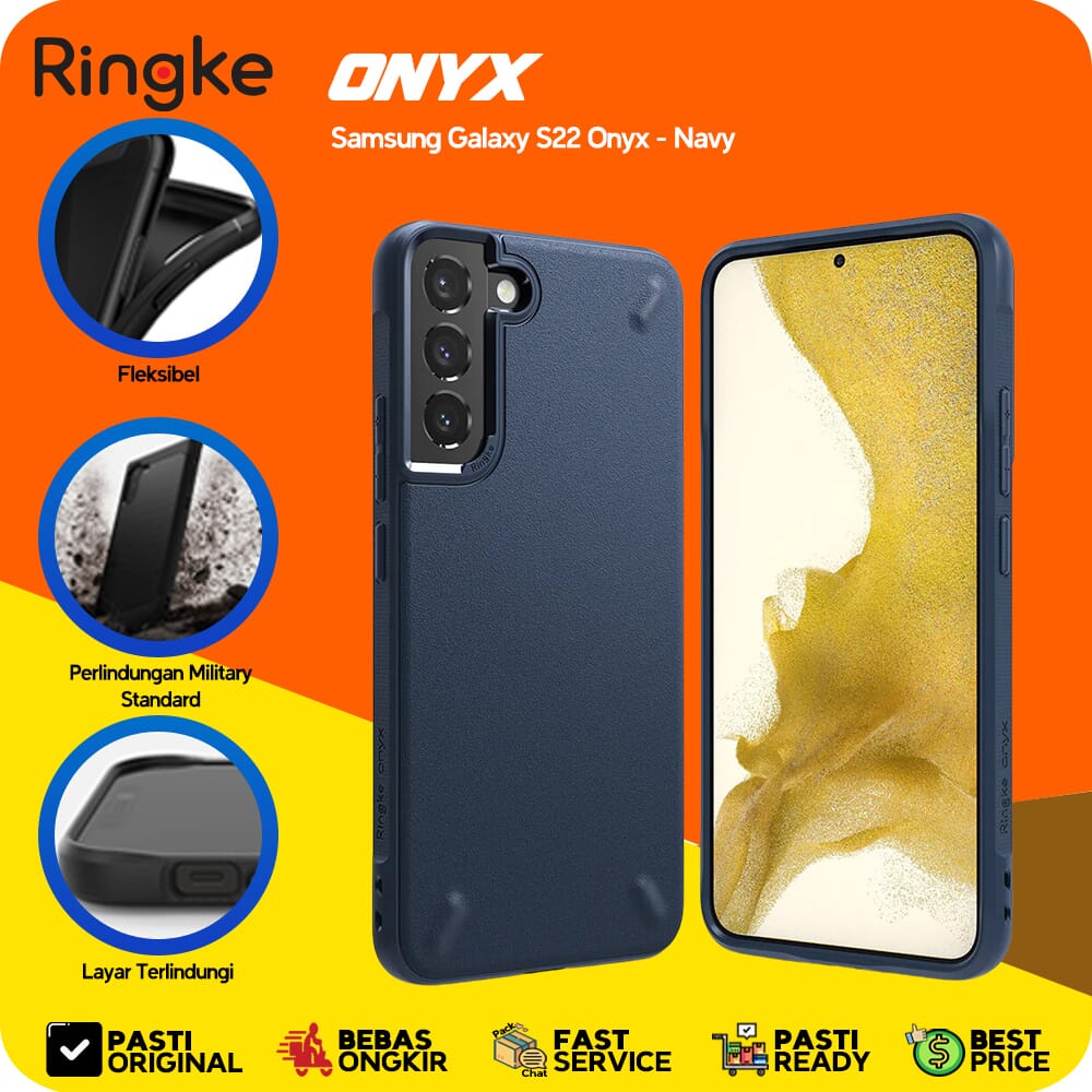 Ringke Galaxy S22 Ultra / S22 Plus / S22 Onyx กันกระแทก Softcase - S22-Navy