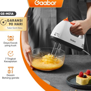 Gaabor เครื่องตีไข่ไฟฟ้า อเนกประสงค์ ความเร็ว 7 ระดับ 100 วัตต์ สีขาว GE-M01A ✄.