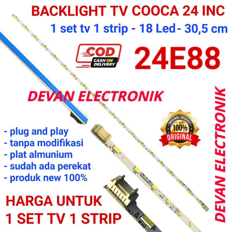 COOCA 24E88 LED BACKLIGHT TV STRIP COCA 24 INCH 18 LED ใหม่ต้นฉบับ