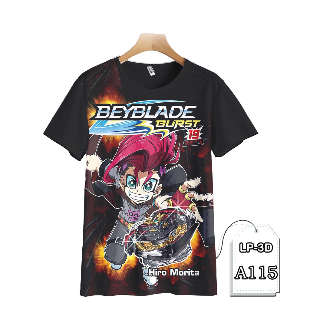 Beyblade Burst เสื้อยืดเด็ก 3D การ์ตูนทีวี Animation LP3D-A115
