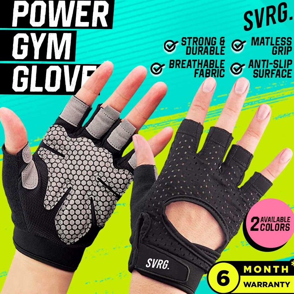 อินเตอร์เฟส!. Svarga Power Gym Gloves - ถุงมือกันลื่น - Gym & Fitness
