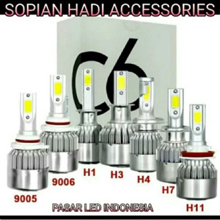 ✫หลอดไฟตัดหมอก Lfv LED C6 H4 H1 H7 H11 HB3 HB4 สําหรับไฟหน้า 1 ชิ้น ✦ ⋆ ̄