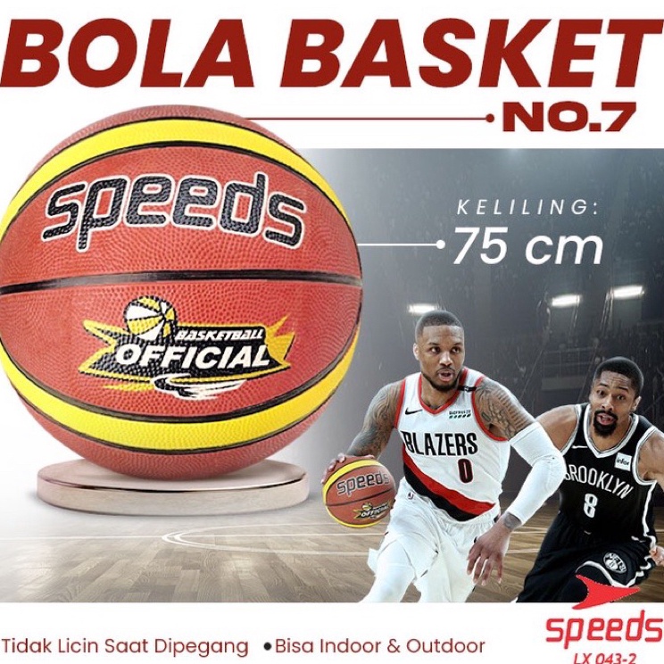 ✴สินค้าสินค้า✧ L9LQH BONUS VENTIL & ORIGINAL BASKETBALL NET SPEEDS LX 043-1 NATURAL RUBBER no7 A77