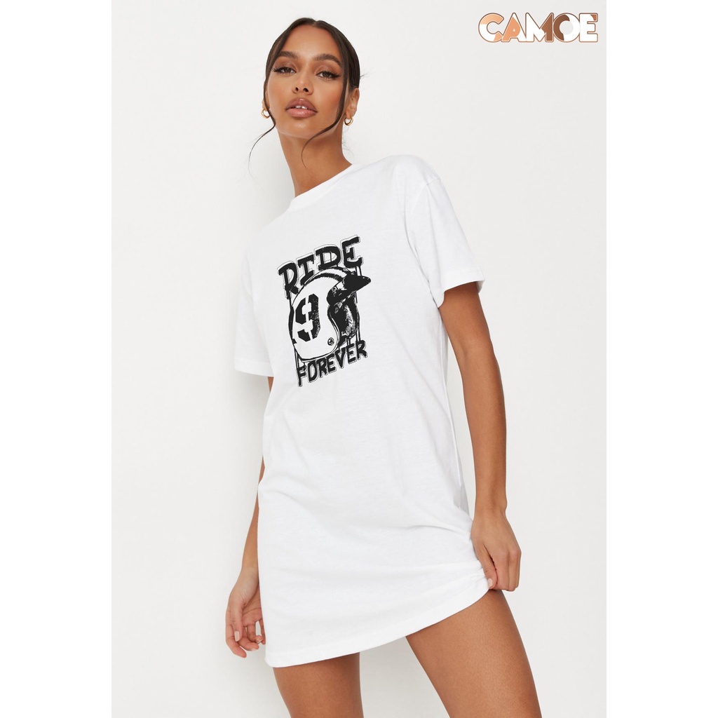 เสื้อยืด Dress CAMOE Racing Ride Forever Motor Classic