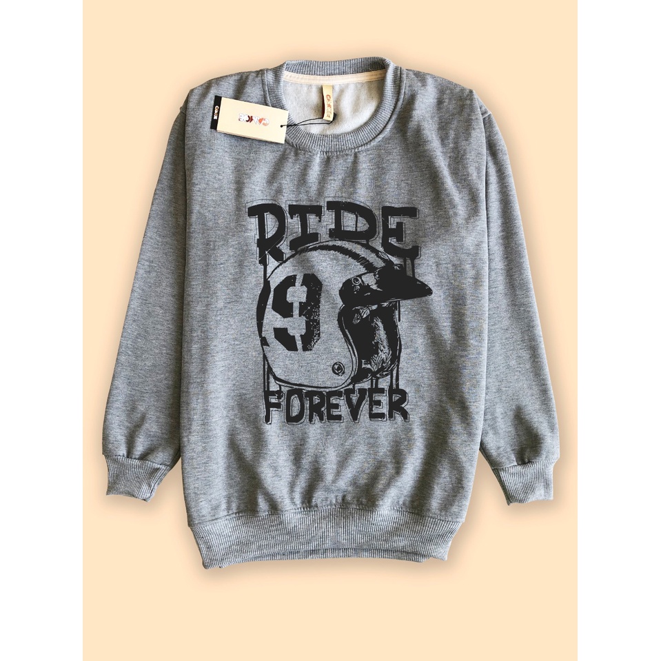 CAMOE Racing Ride Forever Classic Motorcycle Crewneck Sweater