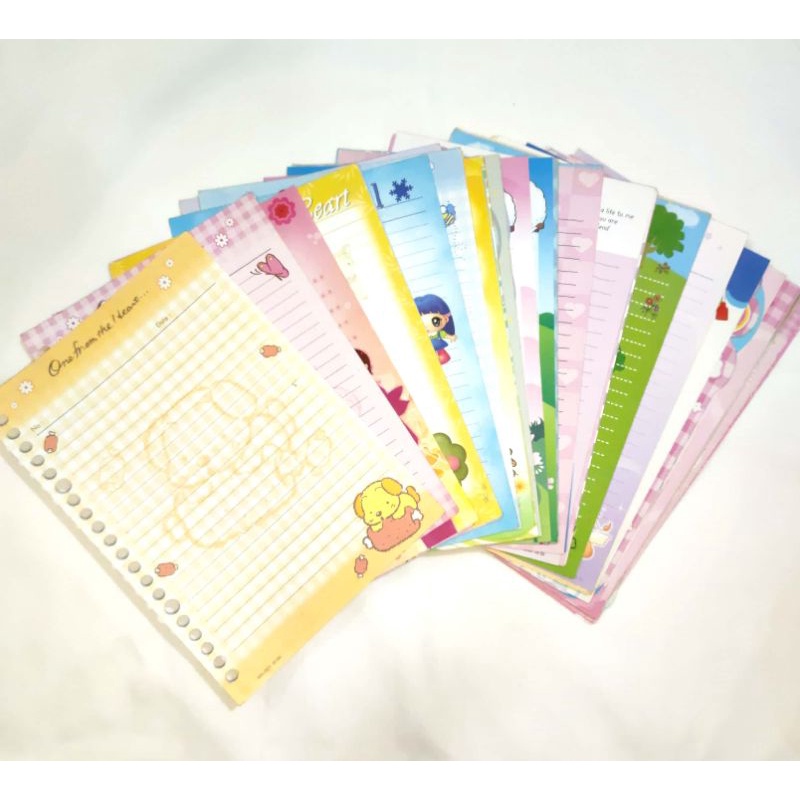 (PRICE PER SHEET) Harvest A5 Binder Paper / A5 File Paper - Old Harvest Series