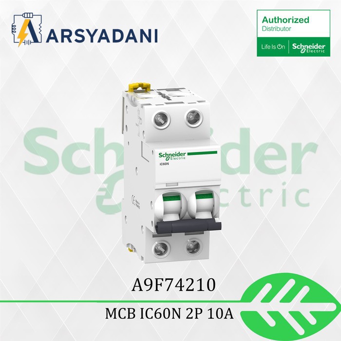 A9F74210 - MCB Schneider Acti9 iC60N 2P 10A 6kA