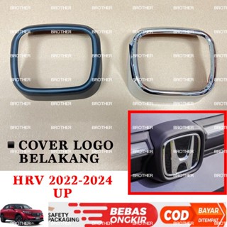 ฝาครอบด้านหลังโลโก้ สีดํา โครเมี่ยม สําหรับ Honda Hrv 2022 2023 2024