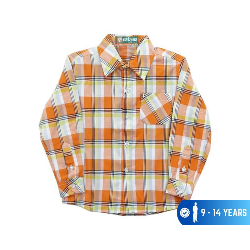 KEMEJA Natawa Junior Orange Long Shirt