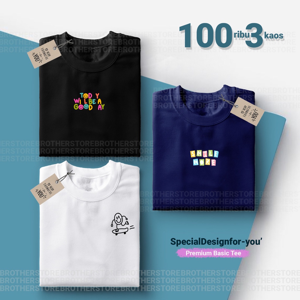 ซื้อ 1 หรือ 3 ชิ้น - Distro เสื้อยืดสําหรับผู้ชายและผู้หญิง 24s - Distro เสื้อยืด M 100 3 ชิ้น - COP