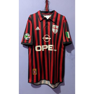 เสื้อกีฬาแขนสั้น ลายทีม AC MILAN 1999