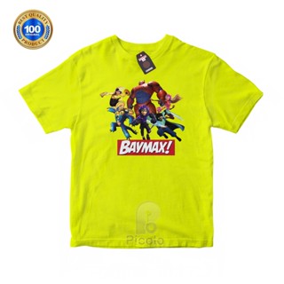(ฟรีชื่อ) เสื้อยืด พิมพ์ลายการ์ตูน MOTIF BIG HERO BAYMAX UNISEX สําหรับเด็ก
