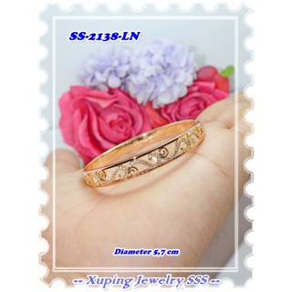 สร้อยข้อมือ กําไลข้อมือ ชุบทอง 18k SS-2138-LN สีทอง แบรนด์แท้