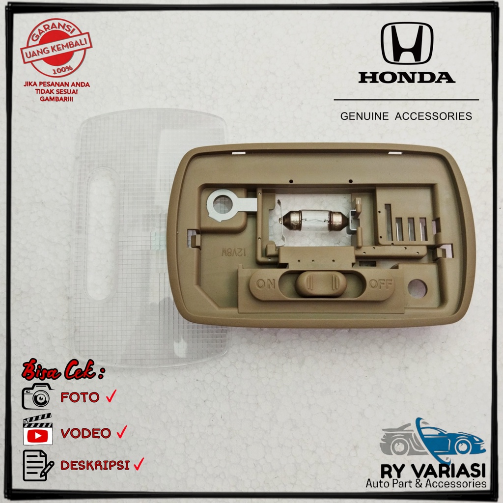โคมไฟติดเพดานรถยนต์ แบบสากล สําหรับ Honda CRV HRV FREED JAZZ CIVIC CITY