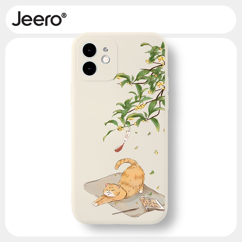 Jeero เคสไอโฟน เคสซิลิโคนนุ่มกันกระแทกน่ารักตลก เคสโทรศัพท์ Compatible for iPhone 16 15 14 13 12 11 Pro Max SE 2020 X XR XS 8 7 6 6S Plus พลัส HFF2837