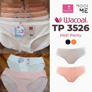 Wacoal Bloom TP 3526 Midi Junior กางเกงชั้นใน ผ้าฝ้าย ลายทาง
