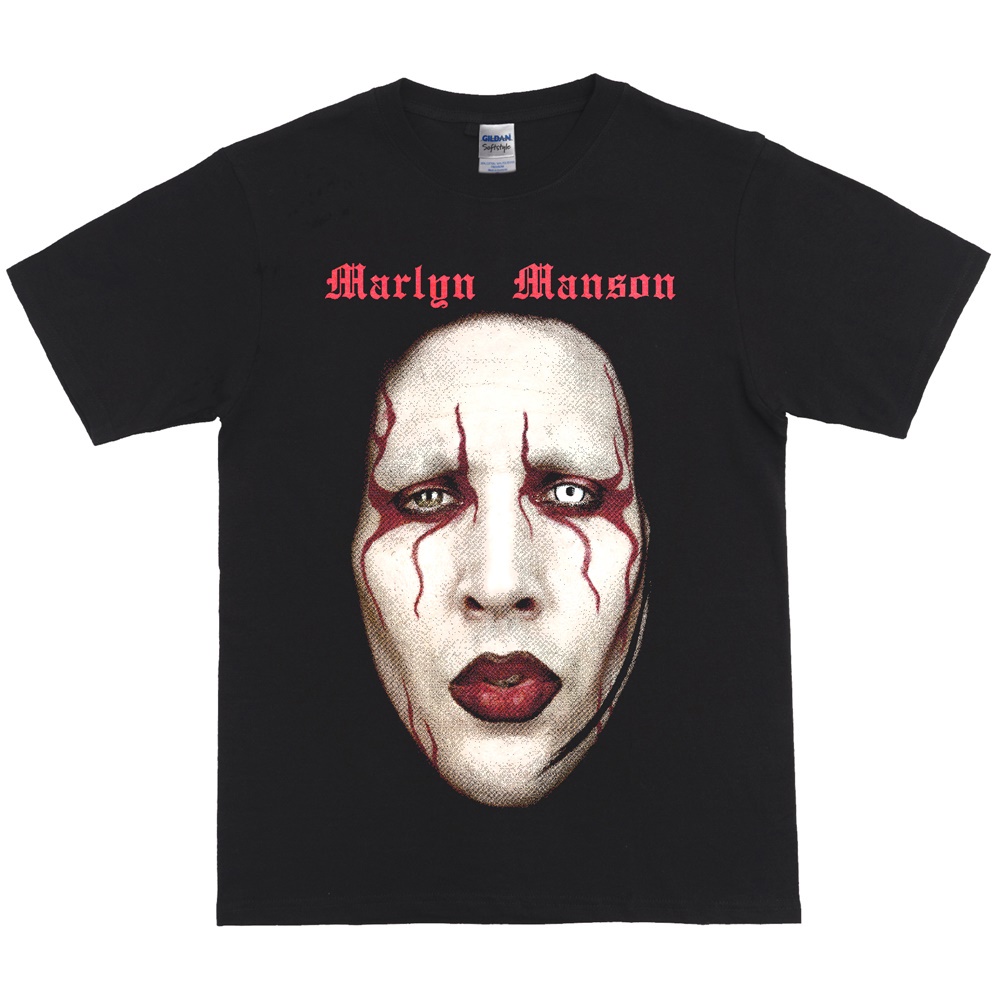 เสื้อยืด พิมพ์ลาย Marilyn Manson สินค้าวงดนตรี