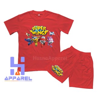 ชุดเสื้อยืด ลาย SUPER WINGS สําหรับเด็ก