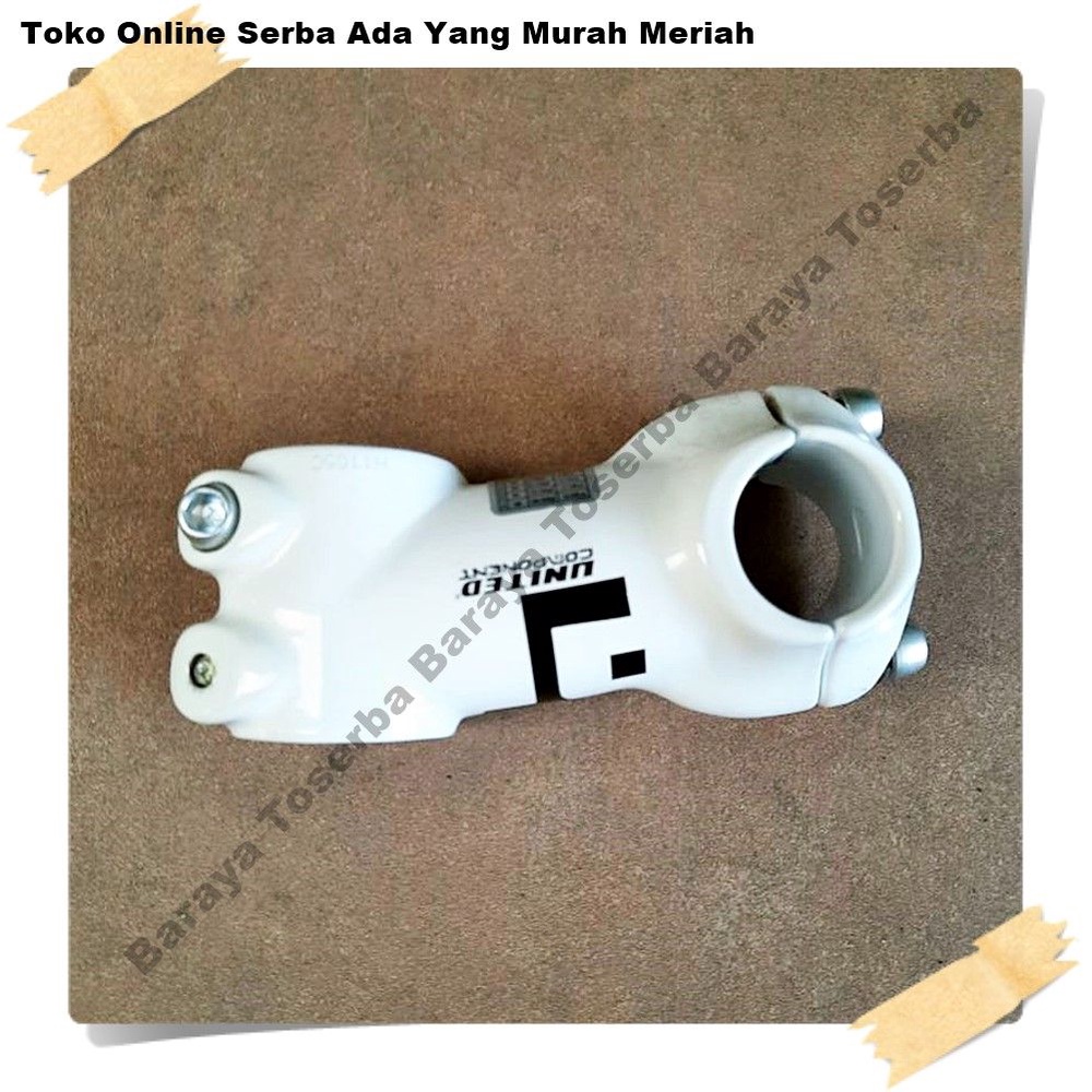 Putih Stem UNITED 25.4-28.6 สีขาว D120A อะไหล่จักรยาน