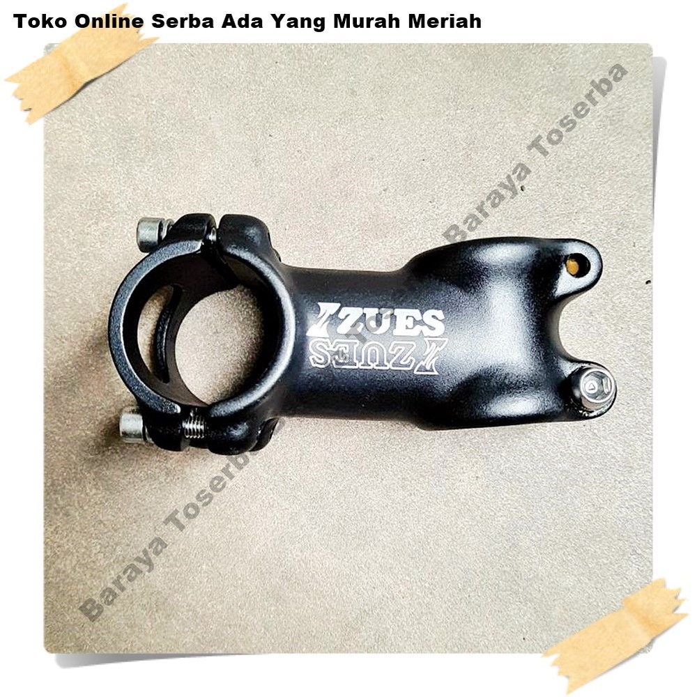 Hitam Stem MTB ZUES 6.5 ซม. 31.8 อะไหล่จักรยานสีดํา