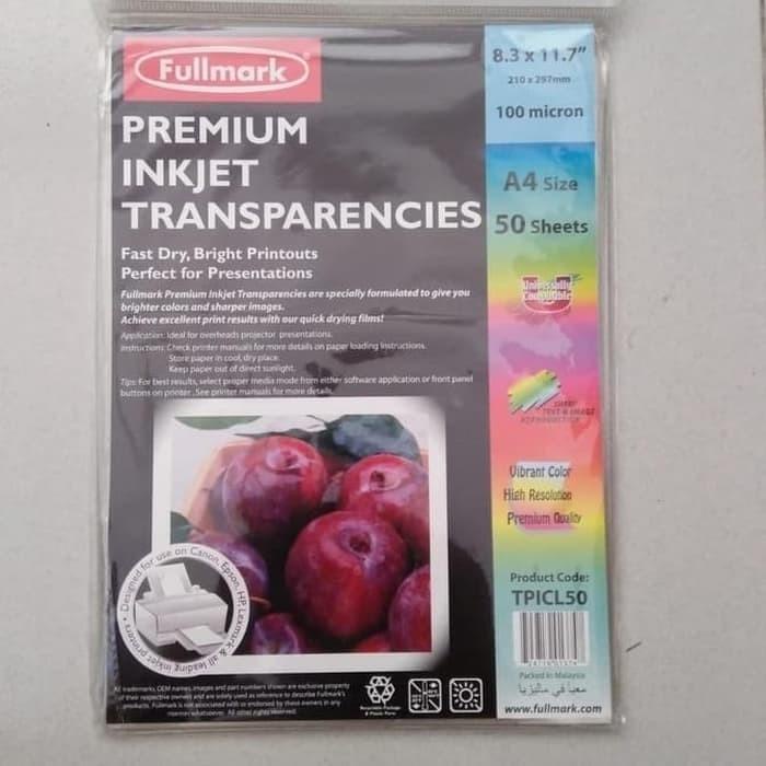 Paper Fullmark Premium Inkjet Paper Transparent A4
