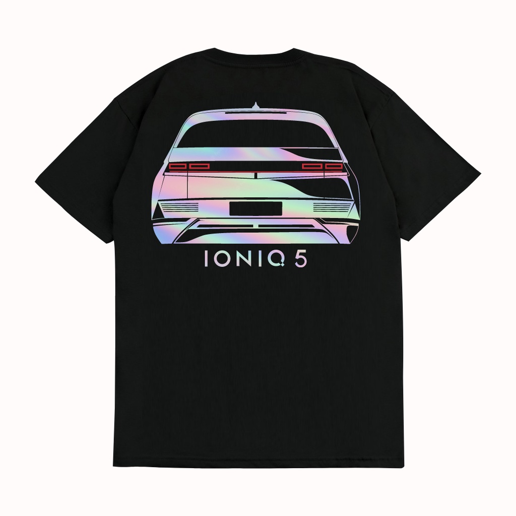 KRMK เสื้อยืด Unisex Distro พร้อม HYUNDAI IONIQ 5 REAR Hologram Car Image