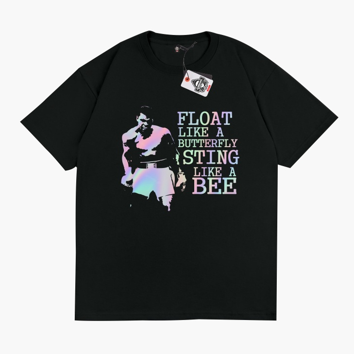 KRMK T-Shirt เสื้อ Distro Unisex พร้อมภาพ MUHAMMAD ALI คําคมโฮโลแกรม