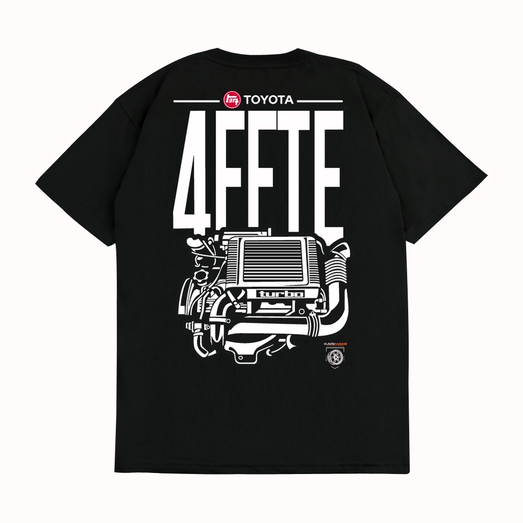 MESIN KRMK เสื้อยืด Unisex Distro พร้อม TOYOTA 4E-FTE TURBO STARLET COROLLA ENGINE ภาพรถ