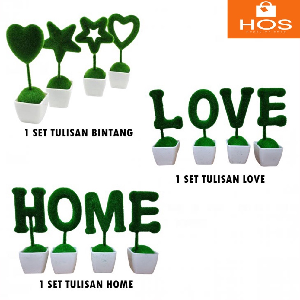 . Home Writing Display HOME ตกแต่งห้องพืช (1 กก. = 7 ชุด) Happyonshop