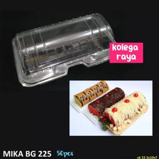 Mika ม้วนฟองน้ําใส พร้อมฝาปิด เกรดอาหาร BG225 50 ชิ้น ★.