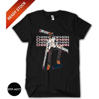 เสื้อยืด ผ้าฝ้าย ลาย Chainsaw Man 24s สําหรับเด็ก DTF-A377