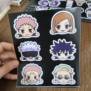 ชุดสติกเกอร์ ลายการ์ตูนอนิเมะ Jujutsu Kaisen PSS0016 6 ชิ้น