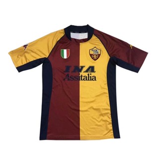 เสื้อกีฬาแขนสั้น ลายทีม Jersey ROMA 2001