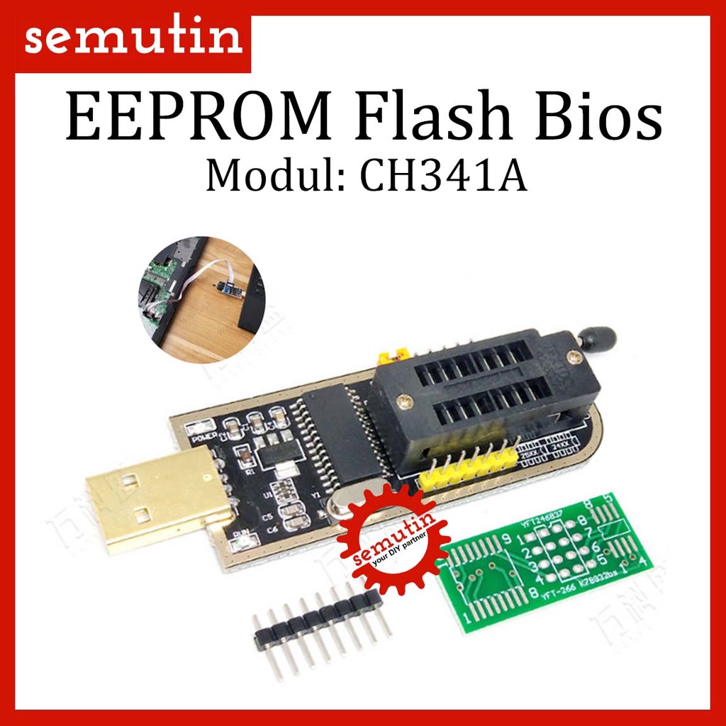 EEPROM Flash Bios CH341A / โปรแกรมเมอร์ USB / Series 24 25 CH341 CH 341 โมดูล Writer ดาวน์โหลด