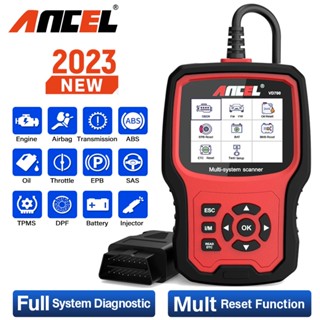 Ancel VD700 OBD2 เครื่องสแกนเนอร์วินิจฉัยรถยนต์ ABS รีเซ็ตน้ํามัน EPB