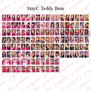 [พร้อมส่ง] Stayc TEDDY BEAR STAY PHOTOCARD FAN MADE UNOFFICIAL YANGPASHOP SUMIN ISA YOON