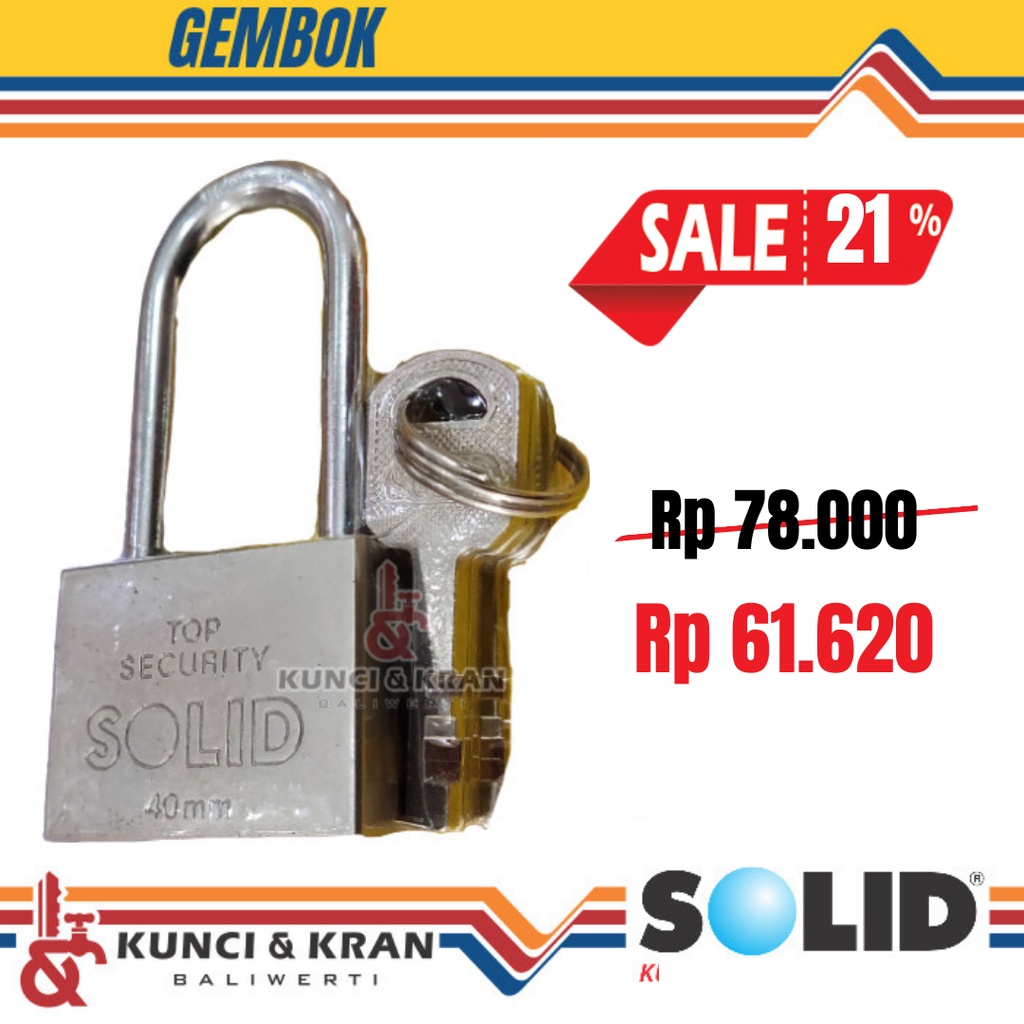 กุญแจรั้วแข็ง PLK SLD 809 40 L SN กล่องกุญแจรถคอยาวยาว