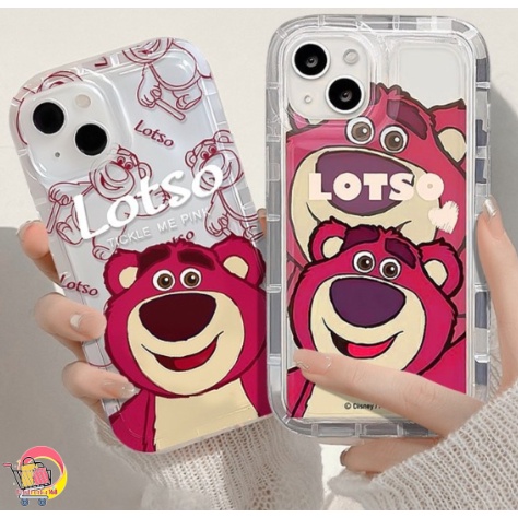SS809 SOFTCASE CUTE STRAWBERRY LOTSO สําหรับ IPHONE 6 6S 6+ 6S+ 7 8 7+ 8+ X XS XR XS MAX 11 12 13 14